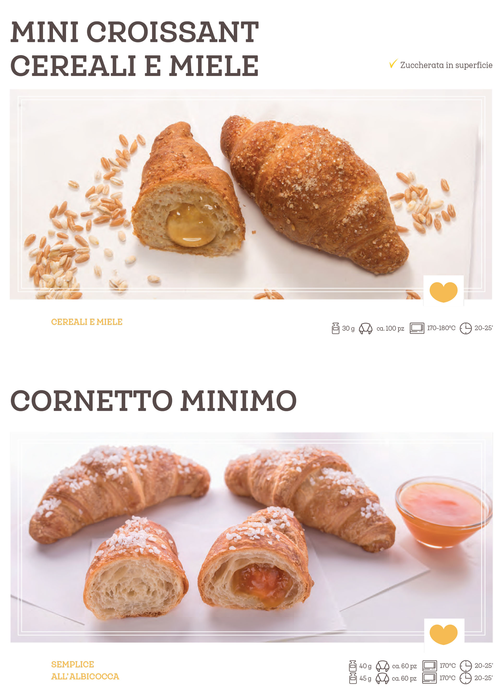 Mini Croissant e Cornetto
